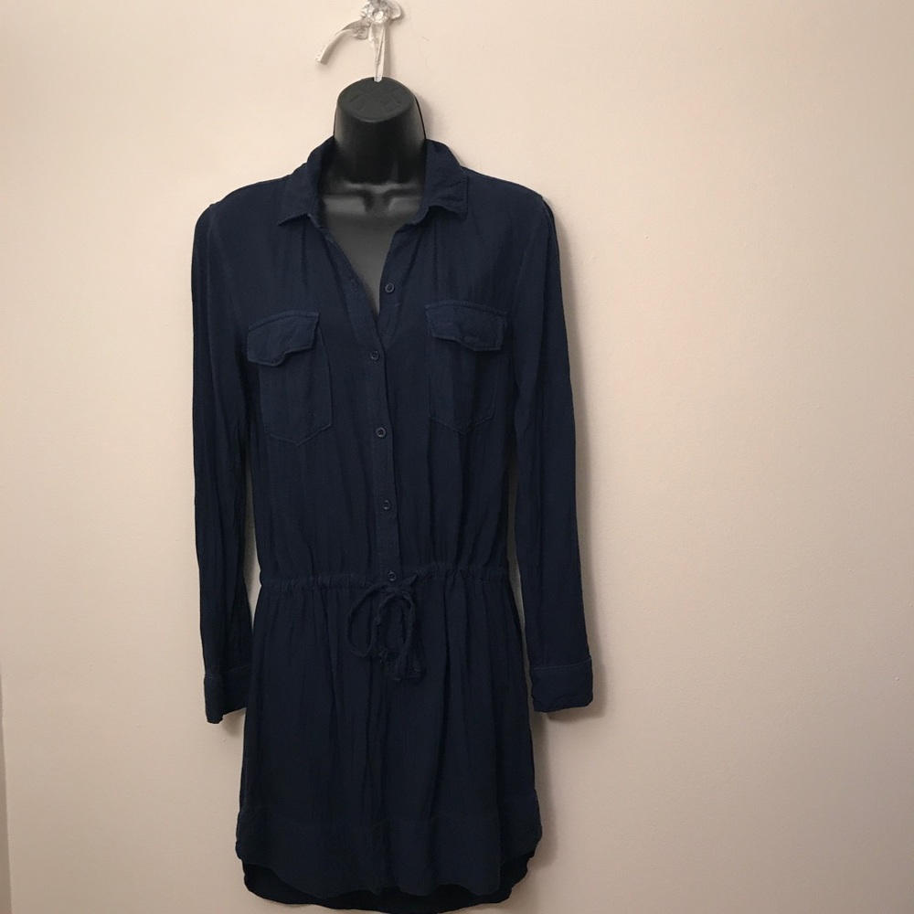 $100+ OFF! Anthropologie Cloth & Stone: Navy Dress - Picture 4 of 8